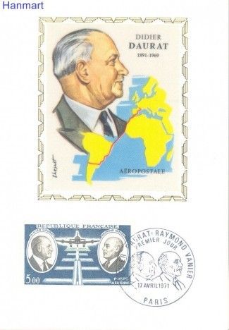 Znaczek Francja 1971 Mi 1746 Karta Max