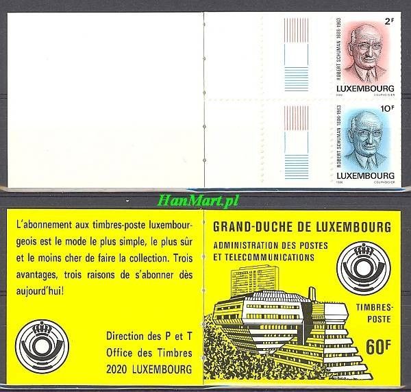 Znaczek Luksemburg 1986 Mi mh 1 Czyste **