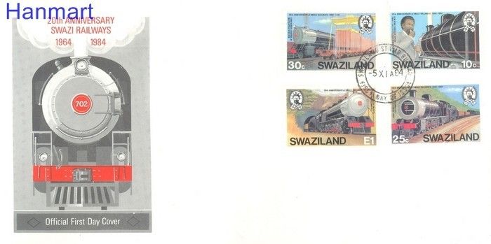 Znaczek Suazi 1984 Mi 466-469 FDC