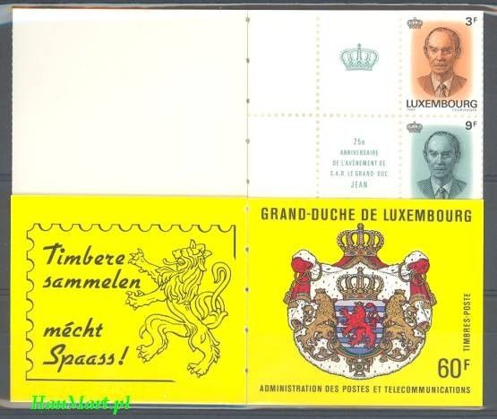 Znaczek Luksemburg 1989 Mi mh 2 Czyste **
