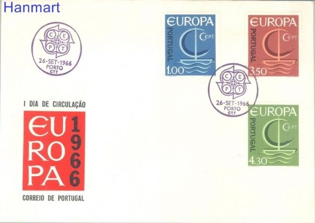 Znaczek Portugalia 1966 Mi 1012-1013 FDC