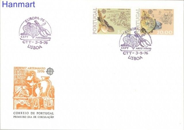Znaczek Portugalia 1976 Mi 1311-1312 FDC