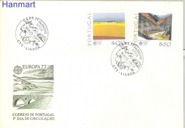 Znaczek Portugalia 1977 Mi 1360-1361 FDC