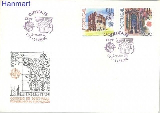 Znaczek Portugalia 1978 Mi 1403-1404 FDC