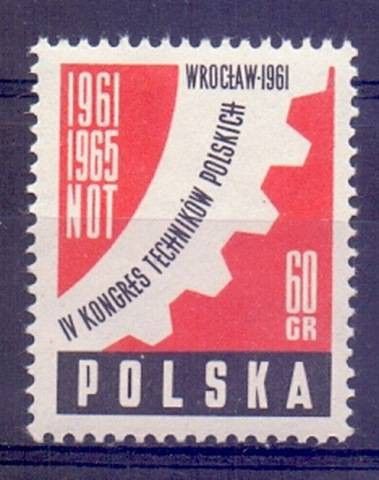 Znaczek Polska 1961 Mi 1225 Fi 1081 Czyste **