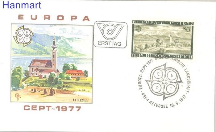 Znaczek Austria 1977 Mi 1553 FDC