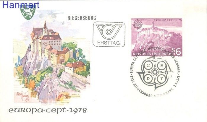 Znaczek Austria 1978 Mi 1573 FDC