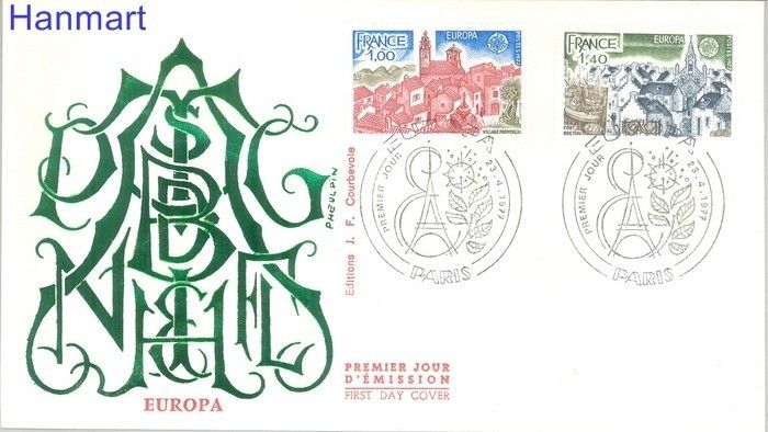 Znaczek Francja 1977 Mi 2024-2025 FDC