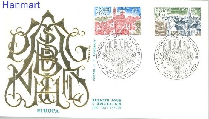 Znaczek Francja 1977 Mi 2024-2025 FDC