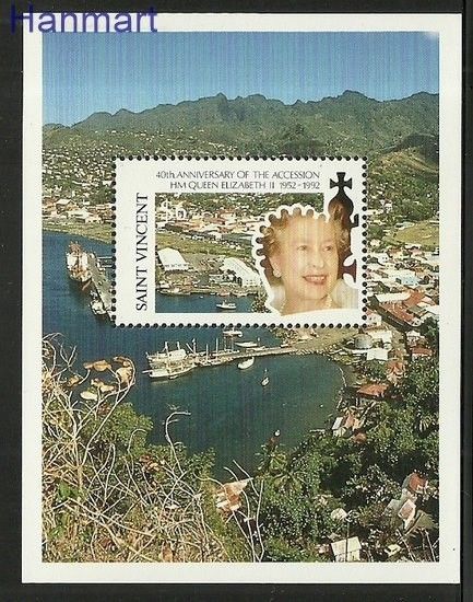 Znaczek St. Vincent 1992 Mi bl 199 Czyste **