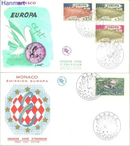 Znaczek Monako 1962 FDC