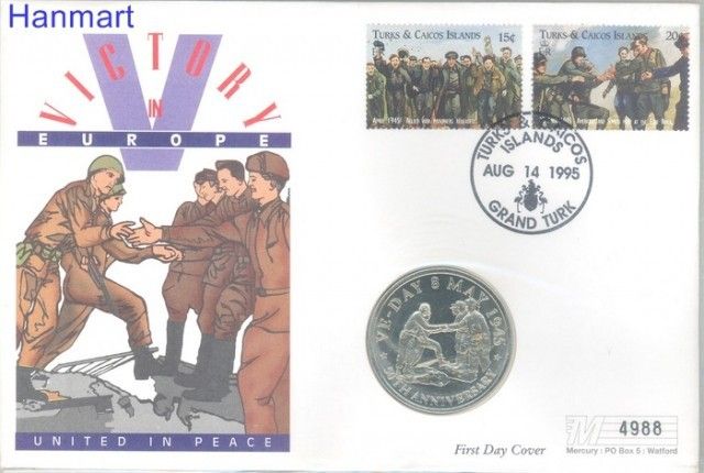 Znaczek Turks i Caicos 1995 FDC