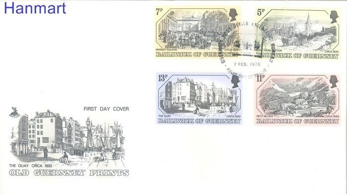 Znaczek Guernsey 1978 Mi 157-160 FDC