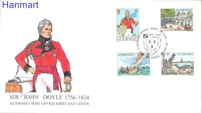 Znaczek Guernsey 1984 Mi 310-313 FDC