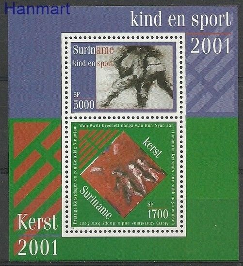 Znaczek Surinam 2001 Mi bl 86 Czyste **