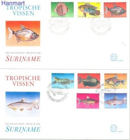 Znaczek Surinam 1980 Mi 910-917 FDC