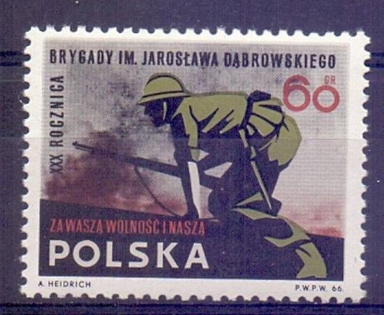 Znaczek Polska 1966 Mi 1717 Fi 1569 Czyste **