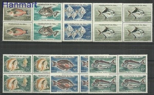 Znaczek Mali 1960 Mi 6-12 Czyste **