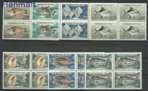 Znaczek Mali 1960 Mi 6-12 Czyste **