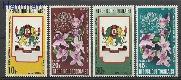 Znaczek Togo 1967 Mi 594-597 Czyste **