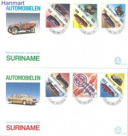 Znaczek Surinam 1989 Mi 1294-1305 FDC