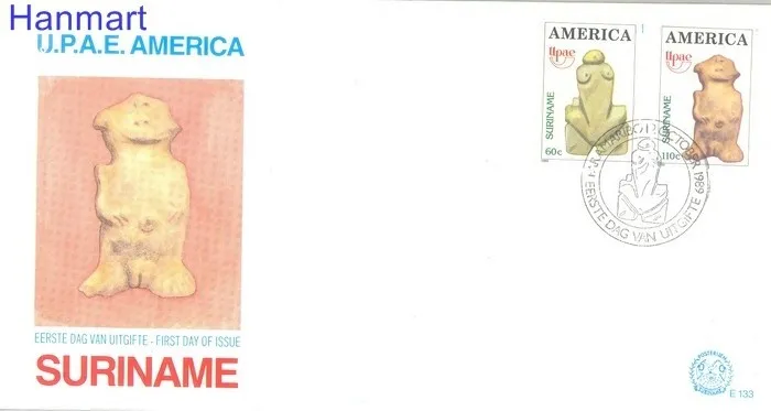 Znaczek Surinam 1989 Mi 1312-1313 FDC