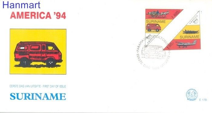 Znaczek Surinam 1994 Mi 1495-1496 FDC