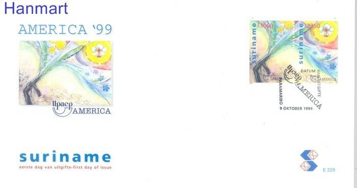 Znaczek Surinam 1999 Mi 1707-1708 FDC