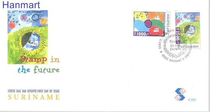 Znaczek Surinam 2000 Mi 1719-1720 FDC