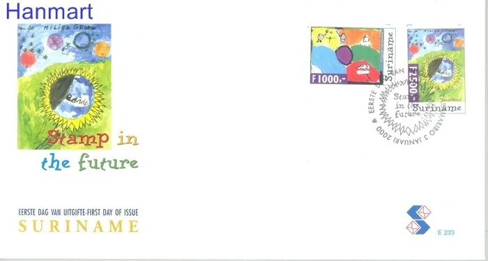 Znaczek Surinam 2000 Mi 1719-1720 FDC