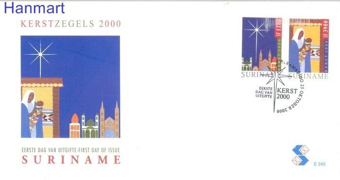 Znaczek Surinam 2000 Mi 1750-1751 FDC