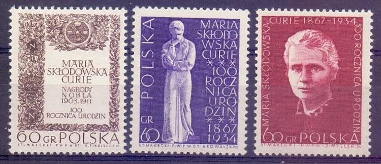 Znaczek Polska 1967 Mi 1777-1779 Fi 1630-1632 Czyste **