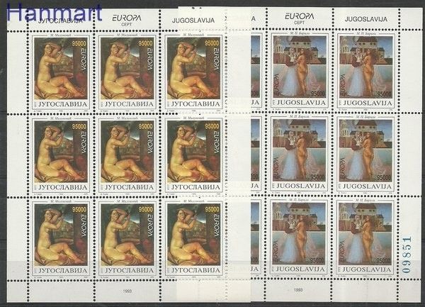 Znaczek Jugosławia 1993 Mi ark 2603-2604 Czyste **