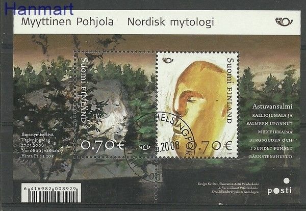 Znaczek Finlandia 2008 Mi bl 49 Stemplowane