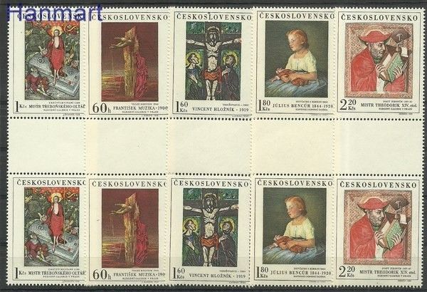 Znaczek Czechosłowacja 1969 Mi 1910-1914 Czyste **