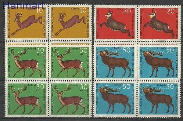 Znaczek Niemcy 1966 Mi 511-514 Czyste **