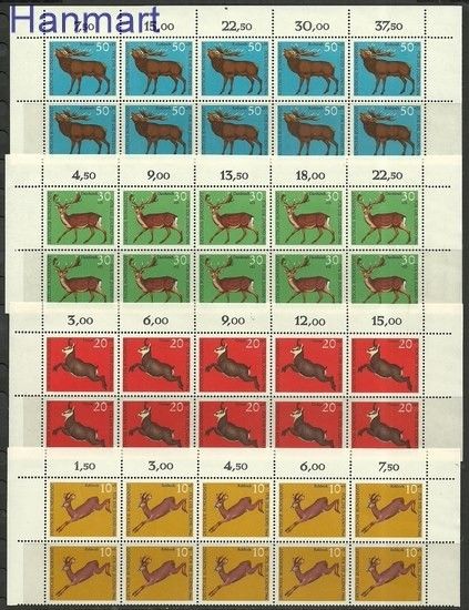 Znaczek Niemcy 1966 Mi 511-514 Czyste **