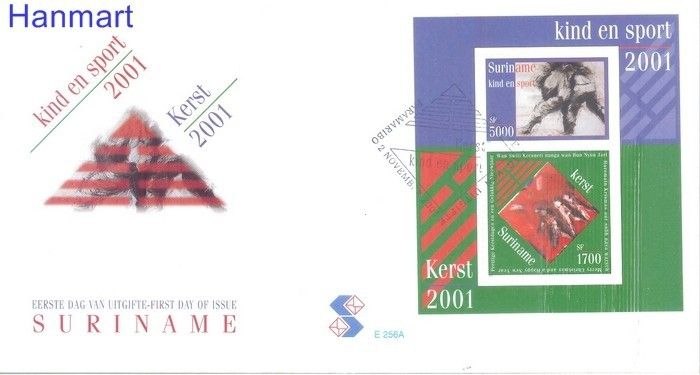 Znaczek Surinam 2001 Mi bl 86 FDC
