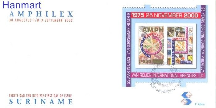Znaczek Surinam 2002 Mi bl 88 FDC