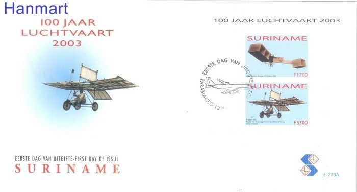 Znaczek Surinam 2003 Mi bl 93 FDC