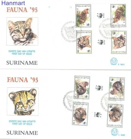 Znaczek Surinam 1995 Mi 1514-1517 FDC