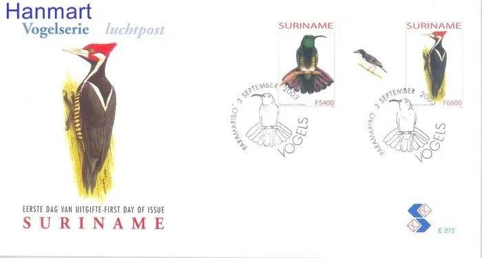 Znaczek Surinam 2003 Mi 1884-1885 FDC