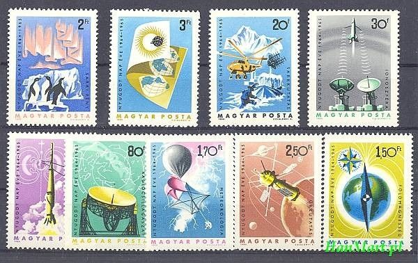 Znaczek Węgry 1965 Mi 2101-2109 Czyste **