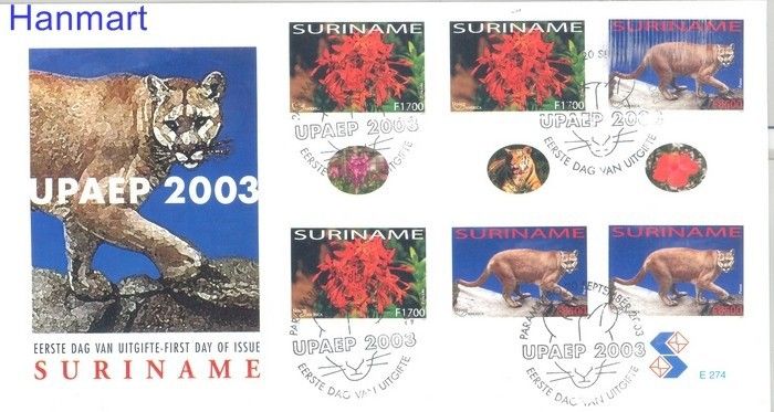 Znaczek Surinam 2003 Mi 1886-1887 FDC