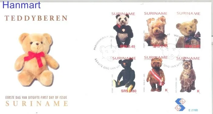 Znaczek Surinam 2003 Mi 1914-1919 FDC