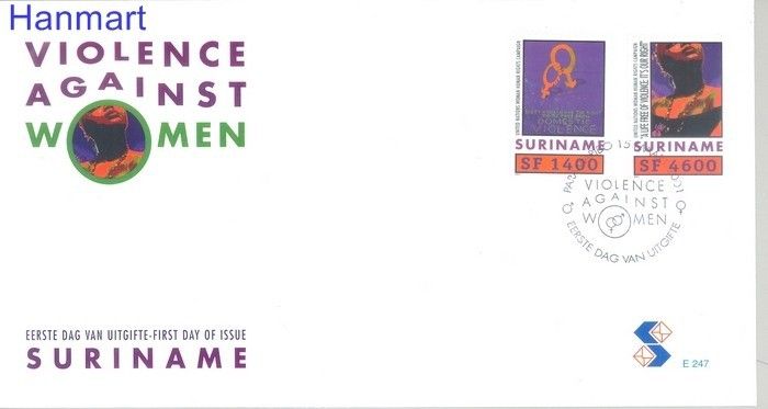 Znaczek Surinam 2001 Mi 1777-1778 FDC