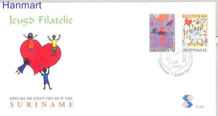 Znaczek Surinam 2001 Mi 1779-1780 FDC