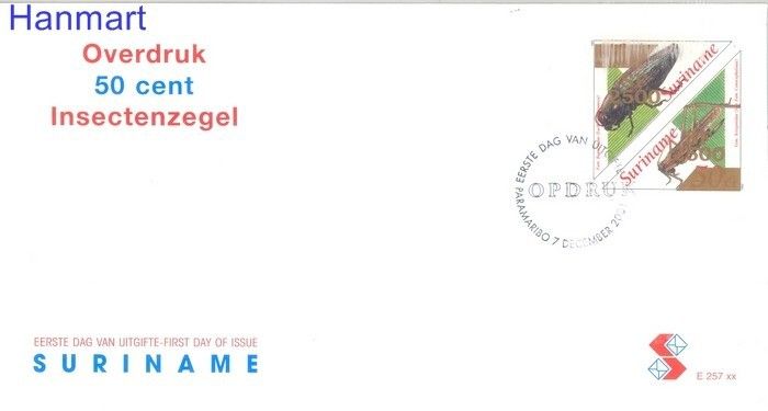 Znaczek Surinam 2001 Mi 1802-1803 FDC