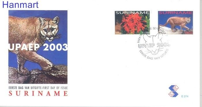 Znaczek Surinam 2003 Mi 1886-1887 FDC