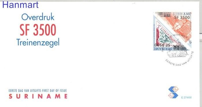 Znaczek Surinam 2003 Mi 1888-1889 FDC